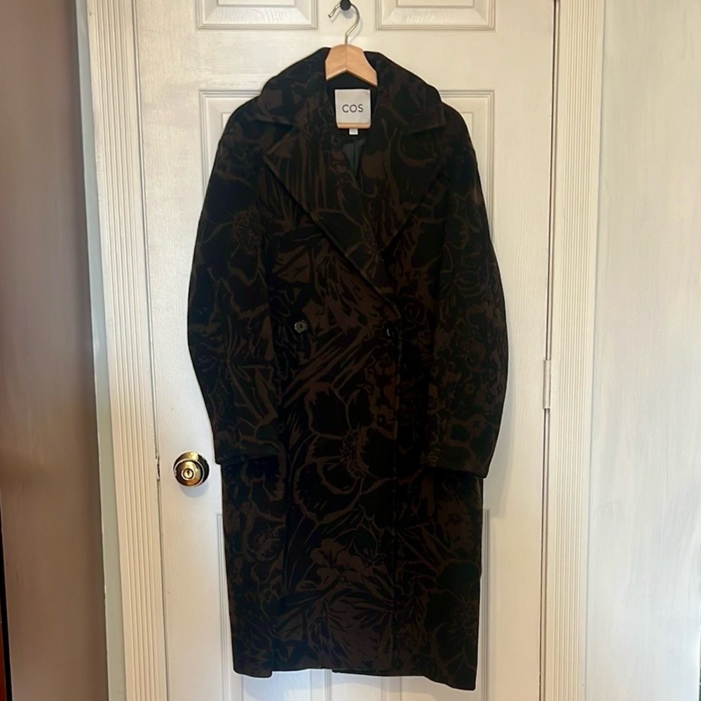 COS floral wool coat